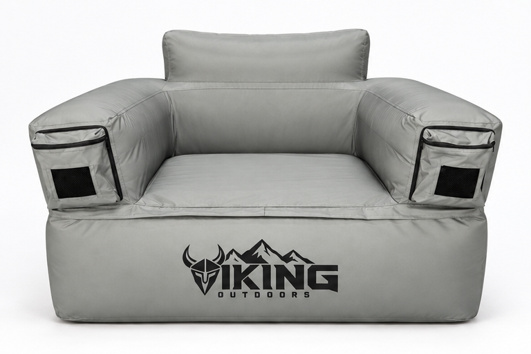 Viking Single-Seat Inflatable Sofa — Grey